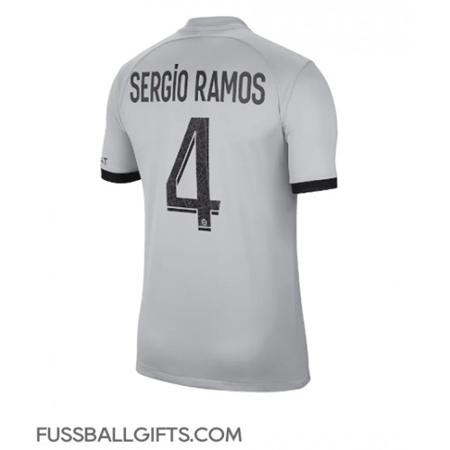 Paris Saint-Germain Sergio Ramos #4 Fußballbekleidung Auswärtstrikot 2022-23 Kurzarm
